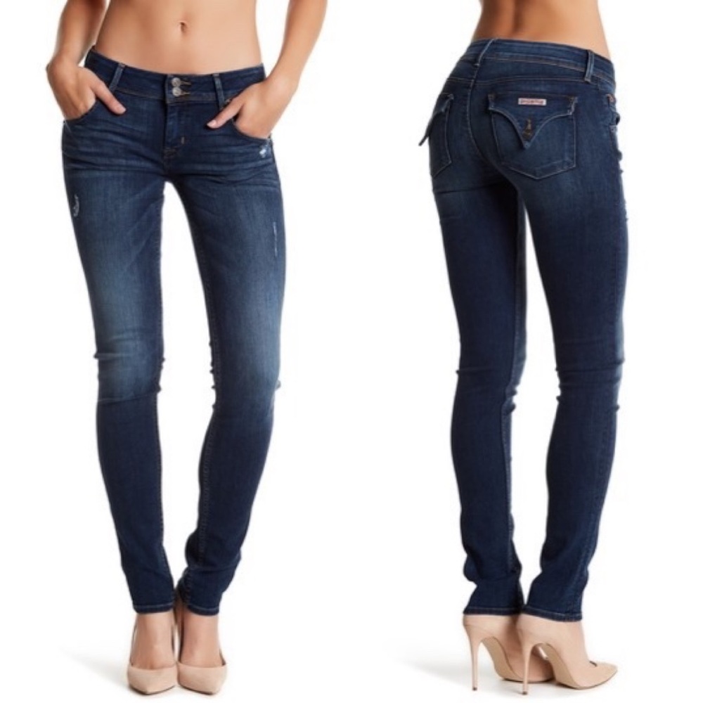 hudson | collin flap pocket skinny jean wooster dark wash 26